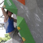 Adam Ondra beim IFSC Boulder Worldcup 2015 in München (c) Henning Schlottmann