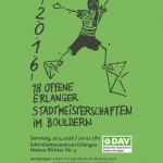 18. Offene Erlanger Stadtmeisterschaften Bouldern