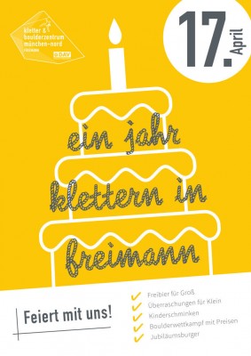 1 Jahresfeier des DAV Kletter- und Boulderzentrum München Nord