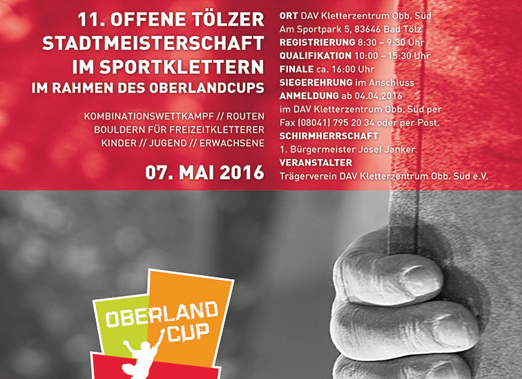 11. Tölzer Stadtmeisterschaft im Sportklettern 11. Tölzer Stadtmeisterschaft im Sportklettern (c) DAV Kletterzentrum Oberbayern Süd e.V.
