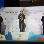 Siegerpodest Damen bei den CISM World Games 2017 in Sochi (c) Peter Feeg