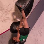 Johanna Färber beim Boulderweltcup 2017 in Mumbai (c) KVÖ/Ingo Filzwieser