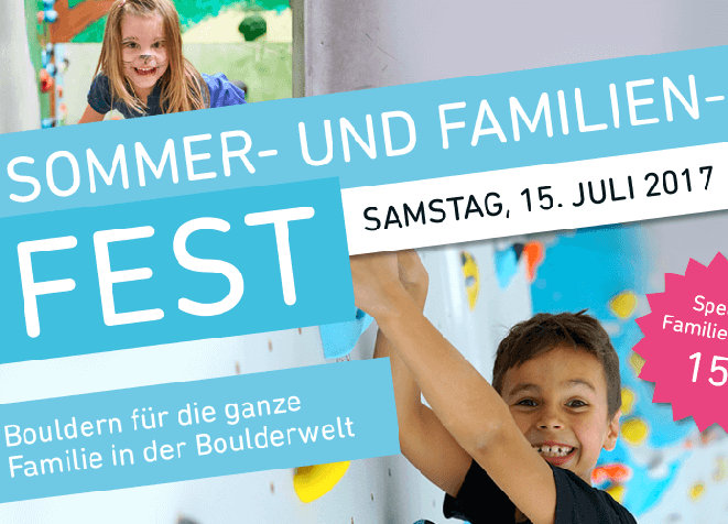 Sommer- und Familienfest 2017 in der Boulderwelt München West Sommer- und Familienfest 2017 in der Boulderwelt München West