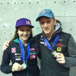 Jessica Pilz und Jakob Schubert Beim Leadweltcup 2017 in Edinburgh (c) KVÖ