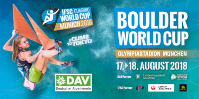 Boulderweltcup 2018 Finale im Münchner Olympiastadion