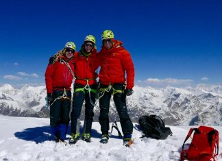 DAV-Expedkader besteigt Shivling DAV-Expedkader am Shivling (c) DAV/Michi Wärthl