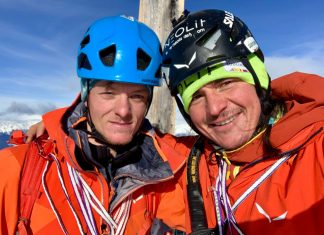 Simon Gietl und Mark Oberlechner eröffnen Mixed-Tour an der Peitlerkofel Nordwand Simon Gietl & Mark Oberlechner eröffnen Mixed-Tour an der Peitlerkofel Nordwand (c) Simon Gietl