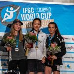 Podium Damen Leadweltcup Kranj 2019 (c) Eddie Fowke/IFSC