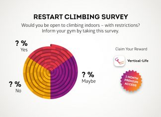Umfrage von Vertical Life: „Restart Climbing“ Umfrage von Vertical Life: 'Restart Climbing' (c) Vertical Life