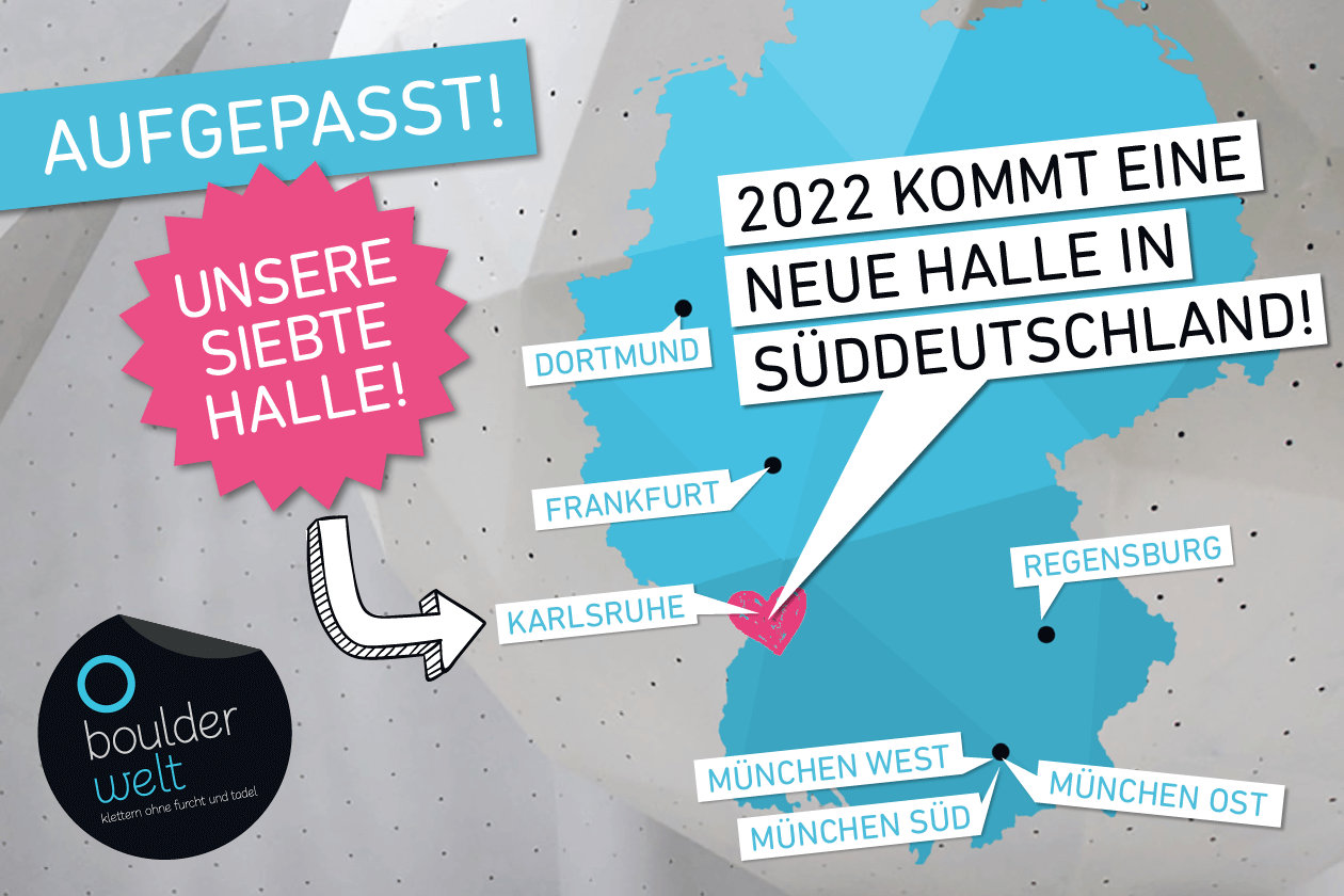 Boulderwelt goes Ländle: 2022 kommt die Boulderwelt nach Karlsruhe (c) Boulderwelt