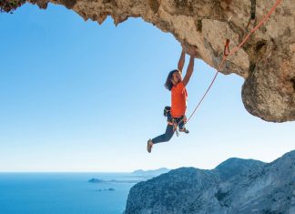 Alex Huber gelingt Erstbegehung von „La Bavarese“ (8b+) Alex Huber gelingt Erstbegehung von 'La Bavarese' (8b+, MSL) (c) Riky Felderer