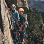 Lara and Romy on belay station (c) Frank Kretschmann