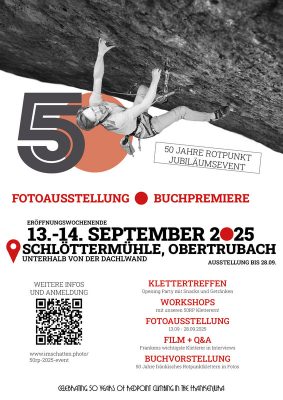 50RP: Wir feiern 50 Jahre Rotpunkt Kletter-Jubiläum im Herzen der Fränkischen Schweiz (c) Daga Dygas