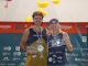 Janja Garnbret (SLO) und Yannick Flohè (GER) siegen beim KO-Boulder des Rock Master 2025 Yannick Flohe und Janja Garnbret (c) Newspower.it