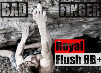 Alexander Megos on "Royal Flush" (8B+/C) (c) Alexander Megos